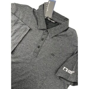 Travis Mathew Zinna Polo Shirt Mens XL Heather Black 1MM211 NWT American Equity